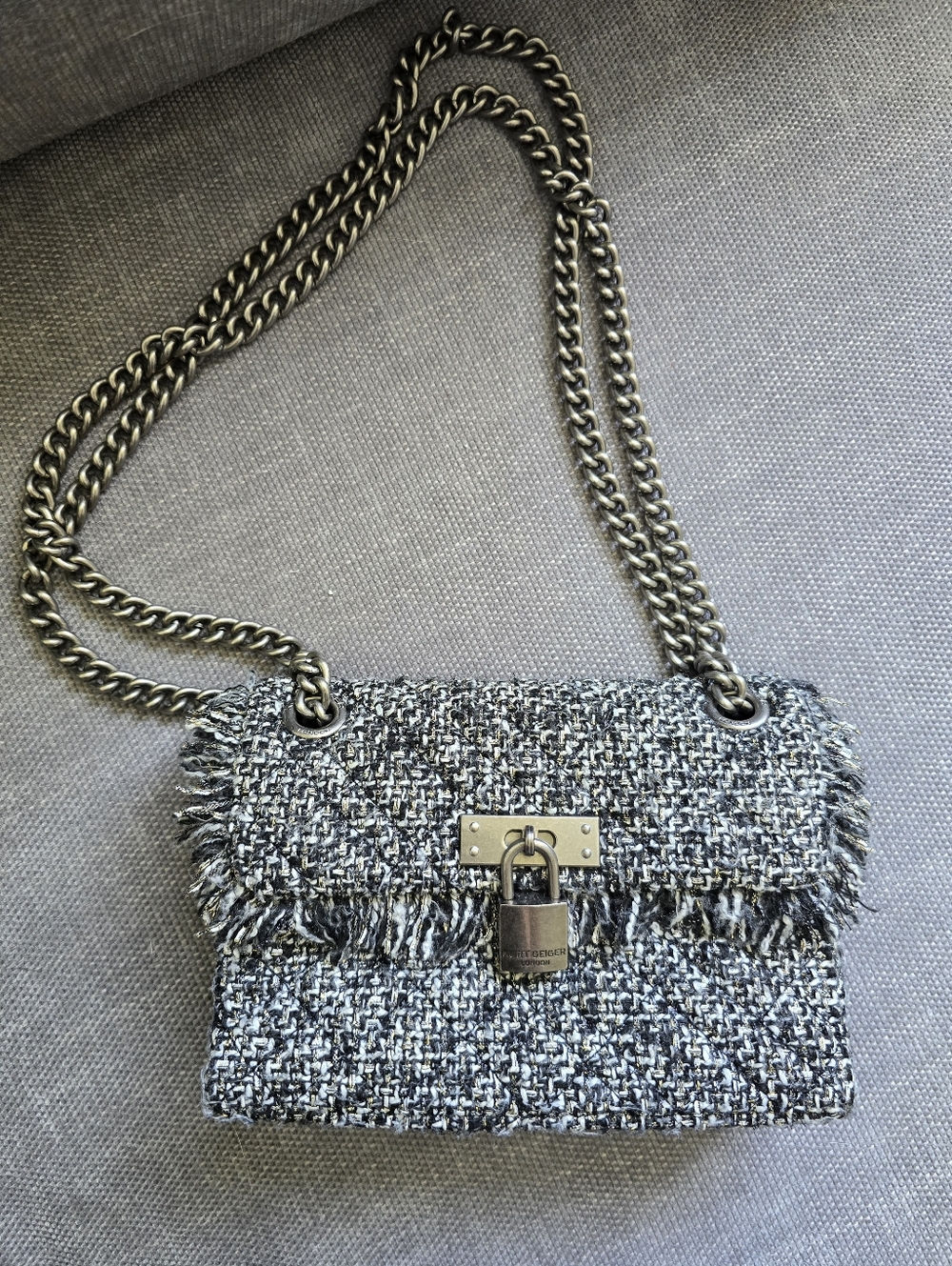 Kurt Geiger LondonTweed Mini BixtonShoulder Bag